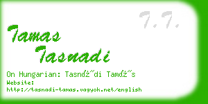 tamas tasnadi business card